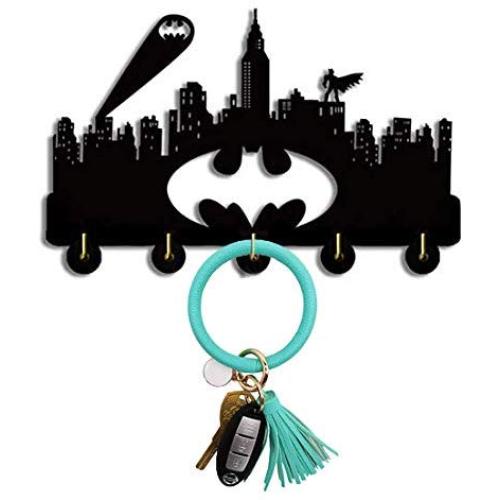 Batman Wall Key Holder Key Hanger Wall Hanger Wall Holder Keys Door Hook Wall Decor Clothes Coat Hat Hanger Kitchen Bathroom Towel Hooks Key Holder Christmas Gift B2