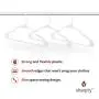 Sharpty White Plastic Hangers, Plastic Clothes Hangers Ideal for Everyday Standard Use, Clothing Hangers (20 Pack)