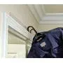 Hanger Catch - Turns The top Trim of Your Door Frame into a Convenient Place to Temporarily and securely Hang Clothes. Keeps Them from Falling! Two Units per Package. Great for The Laundry Room! Hanger Catch - Turns The top Trim of Your Door Frame into a Convenient Place to Temporarily and securely Hang Clothes. Keeps Them from Falling! Two Units per Package. Great for The Laundry Room!