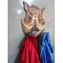Hog Head Coat & Hat Rack, Key Hanger, Dog Leash Holder, Decorative Home Storage, Handmade on Engraved Rustic Wood, Entryway Foyer Hallway Office Bedroom Man Cave Hunter Decor, Wall Mount