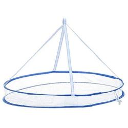 BBTshop Foldable Hanging Dryer Rack, 1/2 Tier Folding Drying Rack, Collapsible Mesh Hydroponic Drying Rack Net, Lay Flat to Dry Mesh Clothes Hanger for Sweater, Delicates and Swimsuit (A)