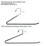 IPOW Upgraded 24 Pack Heavy Duty Slacks/Trousers Pants Hangers Open Ended Hanger Easy Slide Organizers, Metal Rod with a Large Diameter, Chrome and Black Friction IPOW Upgraded 24 Pack Heavy Duty Slacks/Trousers Pants Hangers Open Ended Hanger Easy Slide Organizers, Metal Rod with a Large Diameter, Chrome and Black Friction