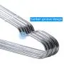 CFZC Hangers 40 Pack Metal Hangers Strong Wire Stainless Steel Hangers with Clothes Pins, Magic Hanger, Save Space for Wardrobe - 4mm Diameter 17.7 Inch CFZC Hangers 40 Pack Metal Hangers Strong Wire Stainless Steel Hangers with Clothes Pins, Magic Hanger, Save Space for Wardrobe - 4mm Diameter 17.7 Inch