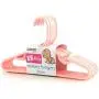 HANGERWORLD 20 Pink 11.8inch Plastic Kids Coat Clothes Garment Top Clip Hangers Closet Set Baby Toddler