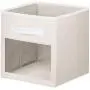 mDesign Soft Fabric Closet Storage Organizer Cube Bin Boxes with Easy-View Front Window, Handle - for Child/Kids Room, Nursery, Playroom, Furniture Unit, Shelf - 11" High, 2 Pack - Cream/White mDesign Soft Fabric Closet Storage Organizer Cube Bin Boxes with Easy-View Front Window, Handle - for Child/Kids Room, Nursery, Playroom, Furniture Unit, Shelf - 11" High, 2 Pack - Cream/White