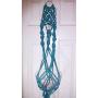 Vintage Turquoise Plant hanger Indoor