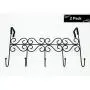 HOLADON 5 Hanger Rack- 5 Metal Hooks for Hanging Clothes, Over Door Storage Rack ? Organizer Hooks for Coats, Over Door Hanger for Clothes,Hats, Handbags, Clothes or Towels (Black) HOLADON 5 Hanger Rack- 5 Metal Hooks for Hanging Clothes, Over Door Storage Rack ? Organizer Hooks for Coats, Over Door Hanger for Clothes,Hats, Handbags, Clothes or Towels (Black)