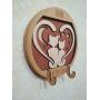 Hanging Holder fo Keys or Dog Leashes, Key Hanger for Wall, Hooks for Key, Entryway Key Hook Wall Mounted Organizer, Wall Wood Holder for Keys.
