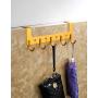 Freshline Over The Door Hook Clothes Towel Hanger - Bedroom Bathroom Accesory Holder & Storage Rack For Coat Cloth Robe. Heavy Duty Back Door Hooks & Hangers Hanging Organizer - Aluminium Metal