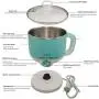 DCIGNA Electric Hot Pot, 1.5L Electric Noodle Cooker, Stainless Steel Mini Shabu Hot Pot, Perefect For Boiling Water, Ramen, Egg, Pasta, Dumpling, Soup, Oatmeal (Blue) DCIGNA Electric Hot Pot, 1.5L Electric Noodle Cooker, Stainless Steel Mini Shabu Hot Pot, Perefect For Boiling Water, Ramen, Egg, Pasta, Dumpling, Soup, Oatmeal (Blue)