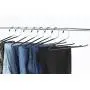 Jeronic 20 Pack Slack Pant Hangers Trousers Jean Hangers, Open Ended Pants Easy Slide Organizers, Chrome and Black Friction Jeronic 20 Pack Slack Pant Hangers Trousers Jean Hangers, Open Ended Pants Easy Slide Organizers, Chrome and Black Friction