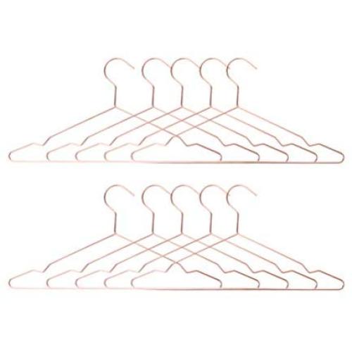 Vosarea 10PCS Iron Hangers Non-Slip Strong Laundry Clothes Hangers for Hotel Shop Home