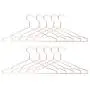 Vosarea 10PCS Iron Hangers Non-Slip Strong Laundry Clothes Hangers for Hotel Shop Home