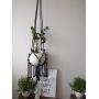 Macrame Plant hanger - Brown or black beads