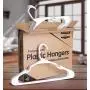 Utopia Home 20-Pack Plastic Hangers for Clothes - Space Saving Notched Hangers - White