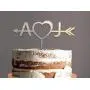 A Love J wooden Arrow cake topper,Arrow & Initials Cake Topper,Personalized Cake Topper,wedding cake topper