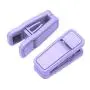 Plastic Slim-line Finger Clip Black Hanger Clips (60, Purple)