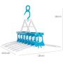 XPXKJ Multi-Functional Collapsible Hangers Space Saving 360 Degree Swivel Hook Strong Durable Clothes Hangers Hold Up-to 50 Lbs (Blue White, 7) XPXKJ Multi-Functional Collapsible Hangers Space Saving 360 Degree Swivel Hook Strong Durable Clothes Hangers Hold Up-to 50 Lbs (Blue White, 7)