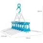 XPXKJ Multi-Functional Collapsible Hangers Space Saving 360 Degree Swivel Hook Strong Durable Clothes Hangers Hold Up-to 50 Lbs (Blue White, 7) XPXKJ Multi-Functional Collapsible Hangers Space Saving 360 Degree Swivel Hook Strong Durable Clothes Hangers Hold Up-to 50 Lbs (Blue White, 7)