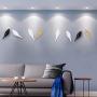 Resin Bird Coat Hook Wall Hanger, Creative Art Wall Decor for Key Towel Hat Bag Clothes, Set of 3