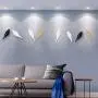 Resin Bird Coat Hook Wall Hanger, Creative Art Wall Decor for Key Towel Hat Bag Clothes, Set of 3