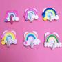 TOPBATHY 10pcs Cute Clouds Star Rainbow Wall-Mounted Hanger/Wall Clothes Towels Hooks,for Keys, Coats,Robe,Bags(Random Pattern)