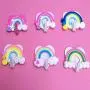 TOPBATHY 10pcs Cute Clouds Star Rainbow Wall-Mounted Hanger/Wall Clothes Towels Hooks,for Keys, Coats,Robe,Bags(Random Pattern)