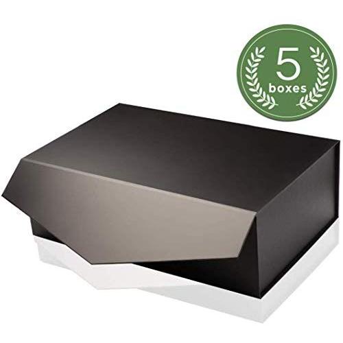 [Yeden] Large Gift Boxes | 5 Luxury Boxes | Collapsible Magnetic Closure | Durable Storage Boxes (14