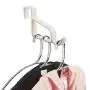 mDesign Modern Over Door Valet Hook - Multi Hanging Storage Organizer, Hook - for Coats, Hoodies, Hats, Scarves, Purses, Bath Towels & Robes - 3 Pack - Cream/Beige mDesign Modern Over Door Valet Hook - Multi Hanging Storage Organizer, Hook - for Coats, Hoodies, Hats, Scarves, Purses, Bath Towels & Robes - 3 Pack - Cream/Beige