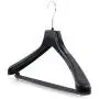 HANGERWORLD 5 Black 17.8inch Plastic Coat Clothes Garment Pant Skirt Bar Hangers 1.96inch Shoulder Support HANGERWORLD 5 Black 17.8inch Plastic Coat Clothes Garment Pant Skirt Bar Hangers 1.96inch Shoulder Support
