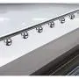 Pull Out Clothes Hanger Rail Sliding Rail with Damper Extendable Organizer Rack for Wardrobe-18inch