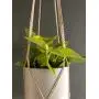 Vintage style macrame plant hanger, vintage pattern plant hanger with wood beads Vintage style macrame plant hanger, vintage pattern plant hanger with wood beads