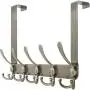 WEBI Over The Door Towel Rack,Over The Door Hook with 5 Triple Hooks for Hanging,Door Hanger Over Door Coat Rack Towel Hanger for Towels,Clothes,Bathroom,Bronze