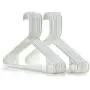 HANGERWORLD 20 White 16inch Plastic All Purpose Coat Clothes Garment Pant Skirt Bar Hangers Loop Hooks HANGERWORLD 20 White 16inch Plastic All Purpose Coat Clothes Garment Pant Skirt Bar Hangers Loop Hooks