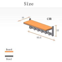 LRZS Creative Simple Wall Hanging Clothes Hanger Bedroom Clothes Hanger Wall Hanging Clothes Hanger Living Room Shelf Wall Hanging Wood Separator (Color : White)