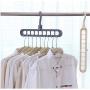 10pcs Random Color Multi-Port Support Circle Clothes Hanger, Clothes Drying Rack Multifunction Plastic Scarf Clothes Hangers Hangers Storage Racks