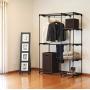 Simple Houseware Freestanding Clothes Garment Organizer Closet, Bronze (Renewed)