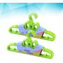 Cabilock Clothes Hanger 10PCS Cute Bow Childrens Hangers Solid Plastic Hangers Kids Home Hangers Clothes Hanging Racks (Green)