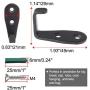 uxcell 4pcs Wall Hooks Metal Wall Mounted L Type Scarf Coat Prong Robe Hooks Clothes Hanger Holder Storage with Screws