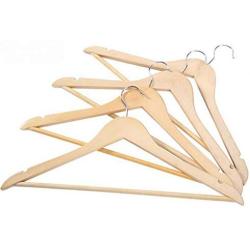 5 Pcs Wooden Adult Clothes Hangers for Jeans Pants Coat Hanger Home Storage Holder Dress Long Racks