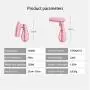 ZZYJYALG Hanging Ironing Machine Plastic Metal Handheld Transparent Water Tank Travel Foldable Large Capacity High Household Cotton Cloth Ironing Portable Bed Sheets Dormitory Curtains(Pink)