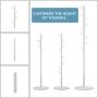 LOHO Wooden Coat Rack Hat Stand 8 Hooks Clothes Scarves Rack Hanger Storage Organizer Standing Hall Tree (White) - Amazon Vine