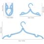 Buzazz 10PACk Portable Folding Clothes Hanger Home Travel Outdoor Camping Plastic Hangers Racks for Shirt, Skirt, Underwear, Kids clothes, Pants and More Five colors