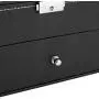 Taocca Leather 12 Piece Eyeglasses Storage and Sunglass Glasses Display Drawer Lockable Case Organizer,Sunglass Glasses Storage Holder Boxes Trays,Gift for Him Her,Black,34 x 19 x 15 cm (L x W x H)