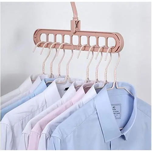 10pcs Random Color Multi-Port Support Circle Clothes Hanger, Clothes Drying Racks Multifunction Plastic Scarf Clothes Hanger Hangers 10pcs Random Color Multi-Port Support Circle Clothes Hanger, Clothes Drying Racks Multifunction Plastic Scarf Clothes Hanger Hangers