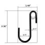 10 Pack Heavy Duty S Hooks Pan Pot Holder Rack S Shaped Hooks Hanging Hangers S Shaped Hooks for Kitchenware Utensils Plants Towels Clothes Coat Bags Hook for Kitchen Bathroom Office Bedroom (Black) 10 Pack Heavy Duty S Hooks Pan Pot Holder Rack S Shaped Hooks Hanging Hangers S Shaped Hooks for Kitchenware Utensils Plants Towels Clothes Coat Bags Hook for Kitchen Bathroom Office Bedroom (Black)