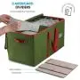 Large Christmas Ornament Storage Boxes with Dual Zipper Closure - Boxes Contributes Slots for 128 Holiday Ornaments 3-Inch, Xmas Decorations Accessories, Made of Non Woven Tear Proof Material Large Christmas Ornament Storage Boxes with Dual Zipper Closure - Boxes Contributes Slots for 128 Holiday Ornaments 3-Inch, Xmas Decorations Accessories, Made of Non Woven Tear Proof Material
