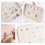Jewelry Box,Necklace Ring Storage Organizer Double Layer Travel Synthetic Leather Jewel Cabinet Gift Case for Women -Cross Pattern
