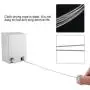 Strnek Retractable Clothesline Slip-Resistant Balcony Clothing Rope Laundry Rack Clothes Hanger ABS Case Pulley Clothes Line Hotel Style Clothing Drying Line(Silver)