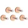 Wood Wall Mounted Clothes Hanger Single Robe Hat Towel Hooks Rack with Stainless Steel Hook 3" for Kitchen Bath Bedroom - 5 Pack Wood Wall Mounted Clothes Hanger Single Robe Hat Towel Hooks Rack with Stainless Steel Hook 3" for Kitchen Bath Bedroom - 5 Pack